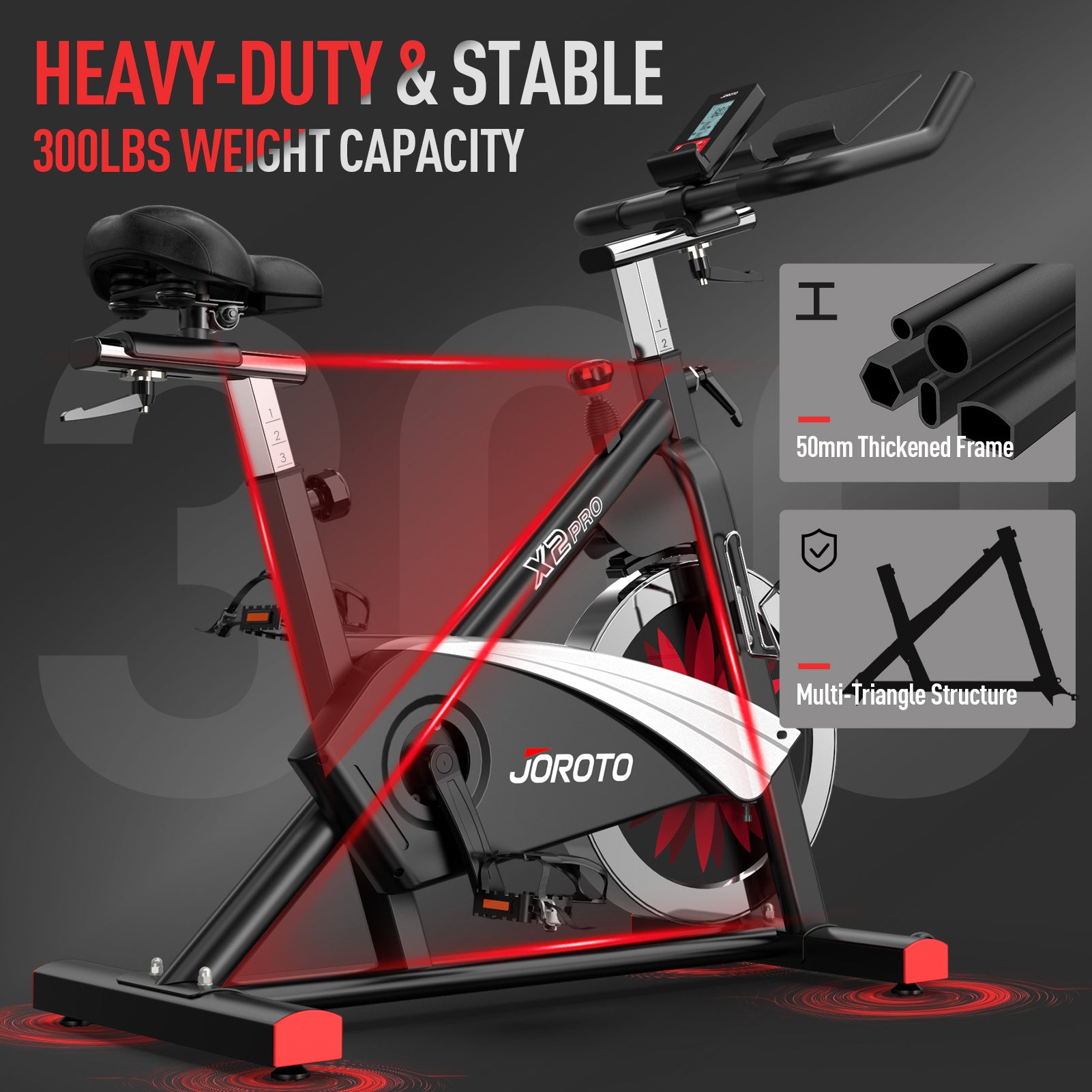 JOROTO X2PRO Bluetooth Stationary Exercise Bike