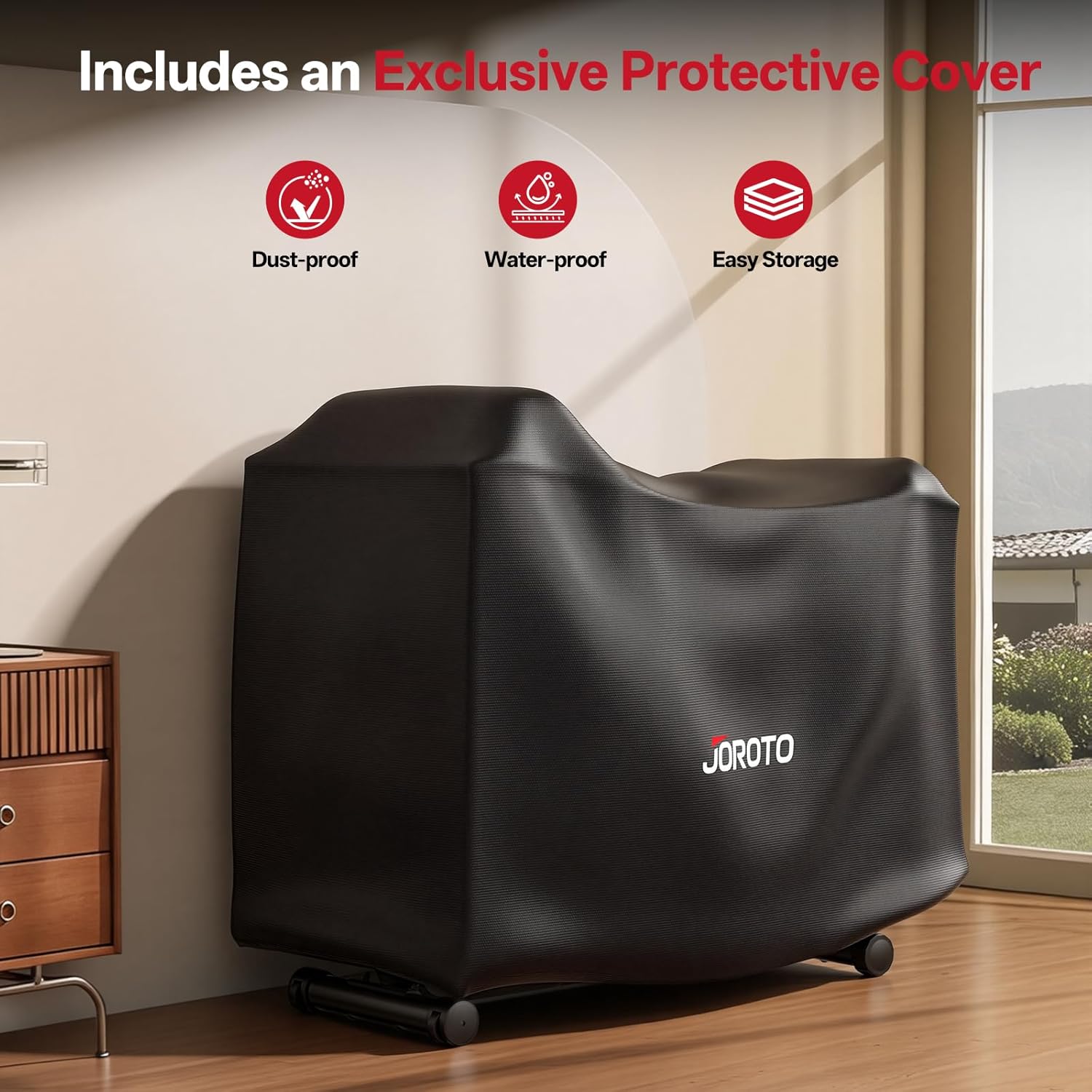 JOROTO JH50 Recumbent Exercise Bike – 16-Level Magnetic Resistance, App Compatible, 400 lb Capacity for Home Use