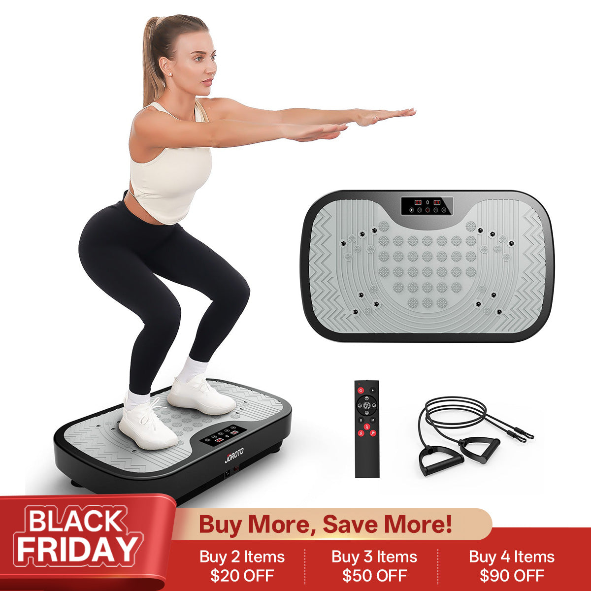 JOROTO JV30 EMS Vibration Plate for Lymphatic Drainage & Weight Loss