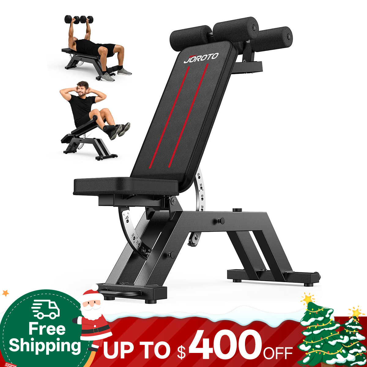 Banc de musculation réglable JOROTO MD70