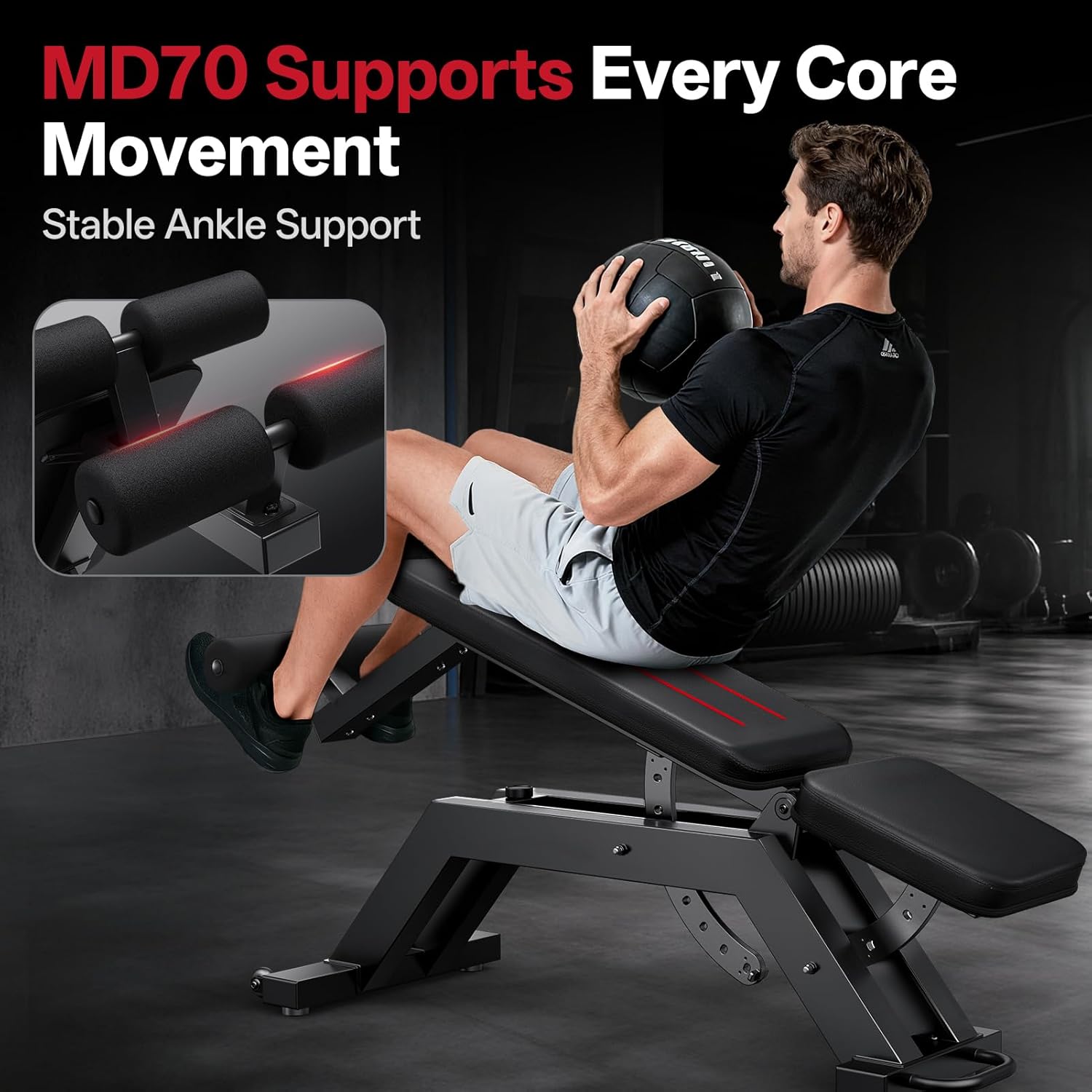 JOROTO MD70 Adjustable Weight Bench