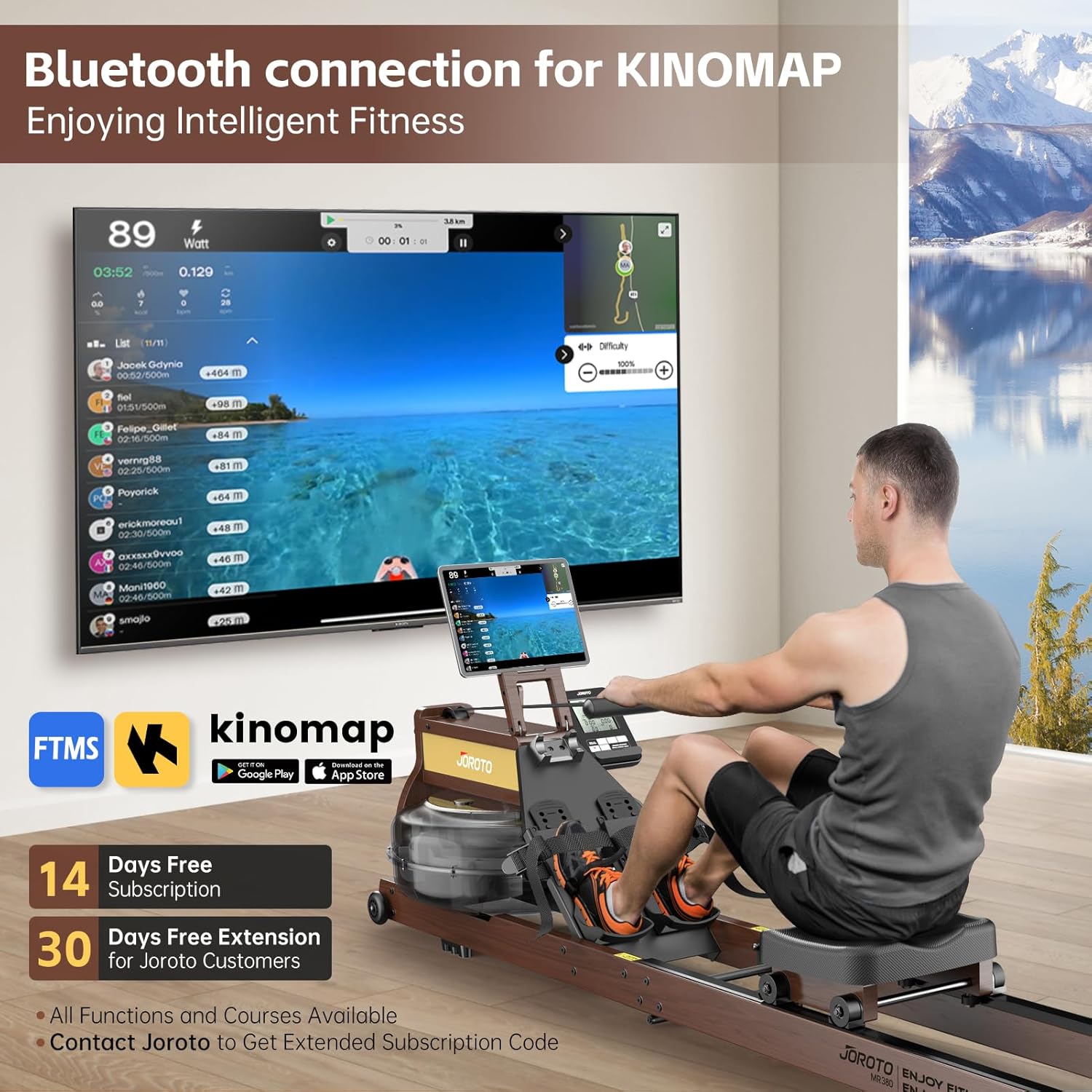 JOROTO MR380C Water Rowing Machine – Crafted for Performance, Built for Your Home - Jorotofitness