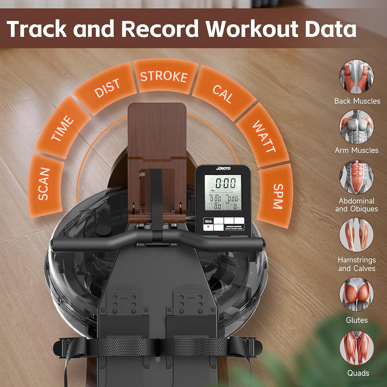 JOROTO MR380C Water Rowing Machine – Crafted for Performance, Built for Your Home - Jorotofitness