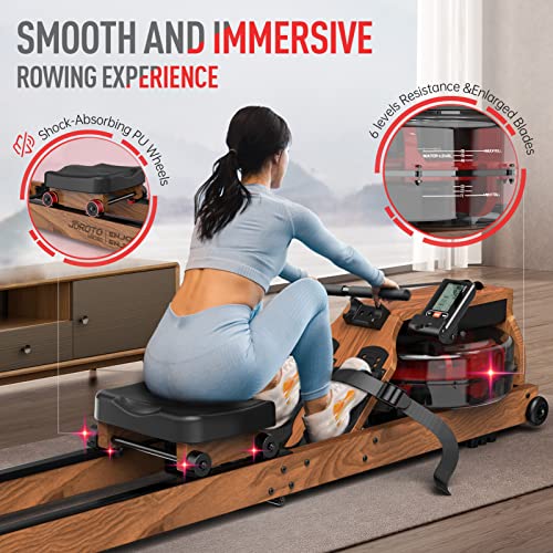 JOROTO Rowing Machine, Air & Magnetic Dual Resistance Rower Machine wi –  jorotofitness