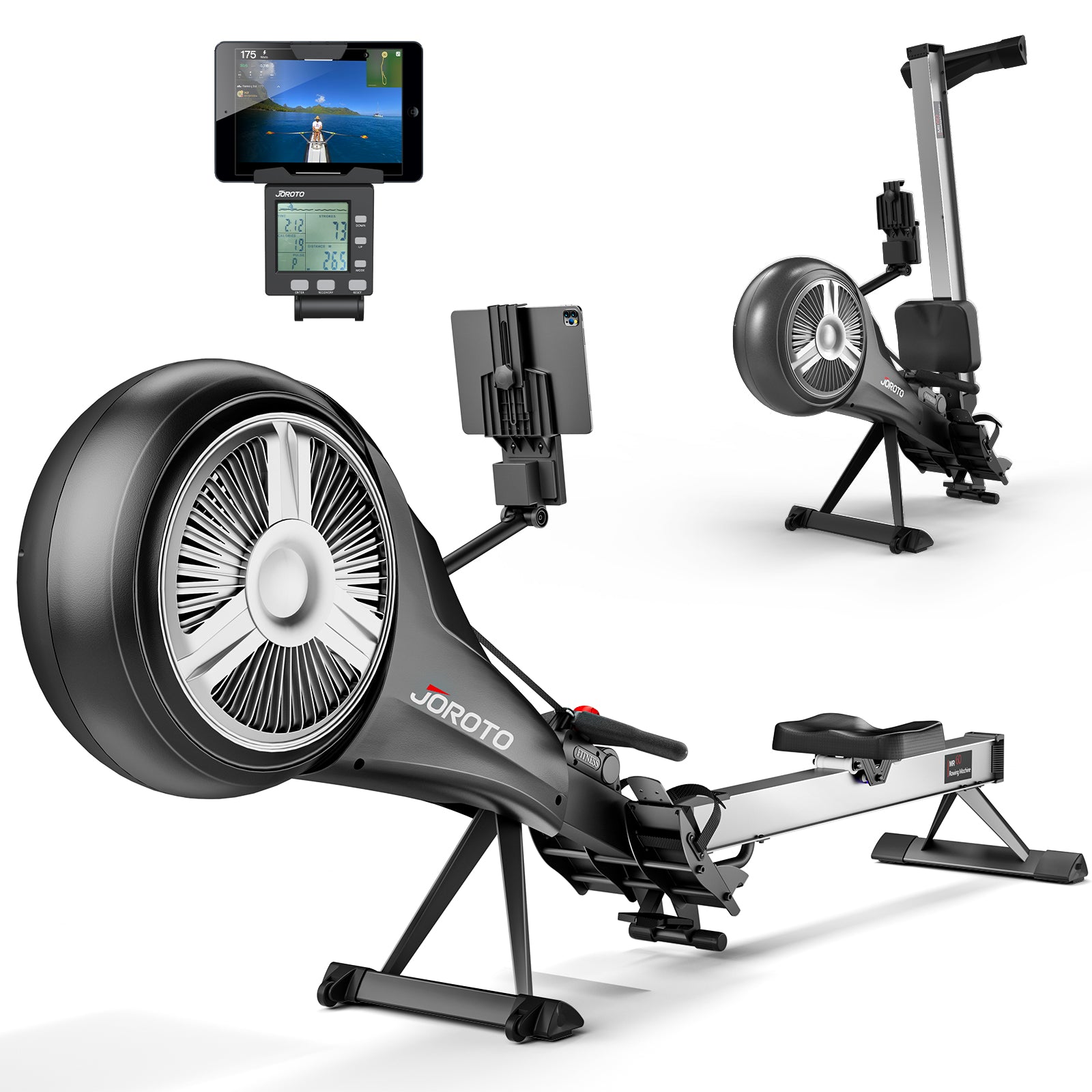 JOROTO MR60 Patented Dual Resistance Rower | Air & Magnetic