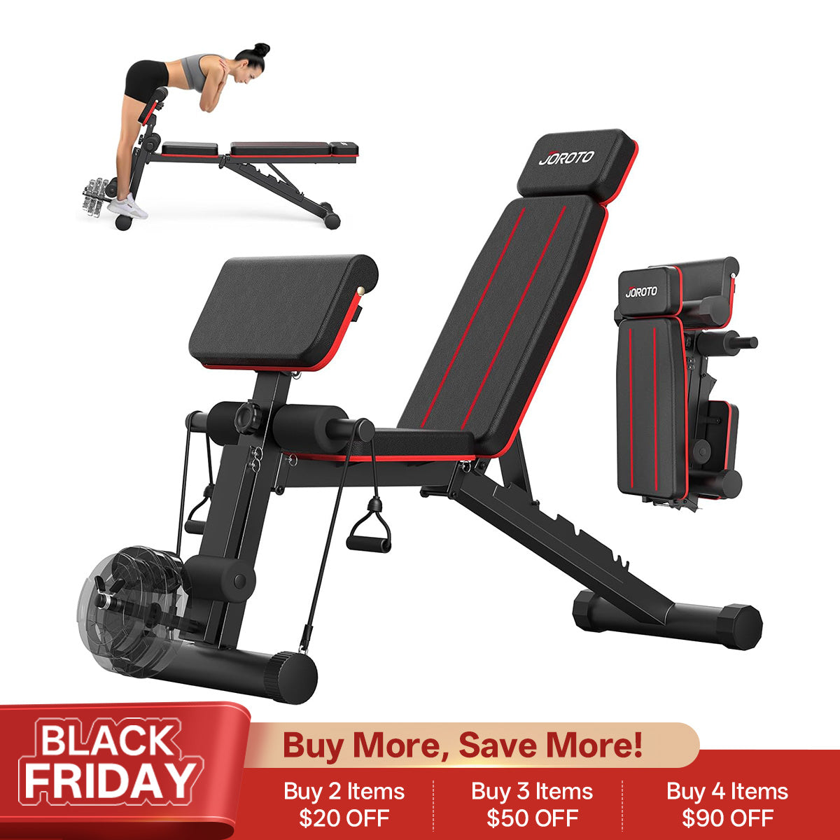 JOROTO MD55 Adjustable Weight Bench