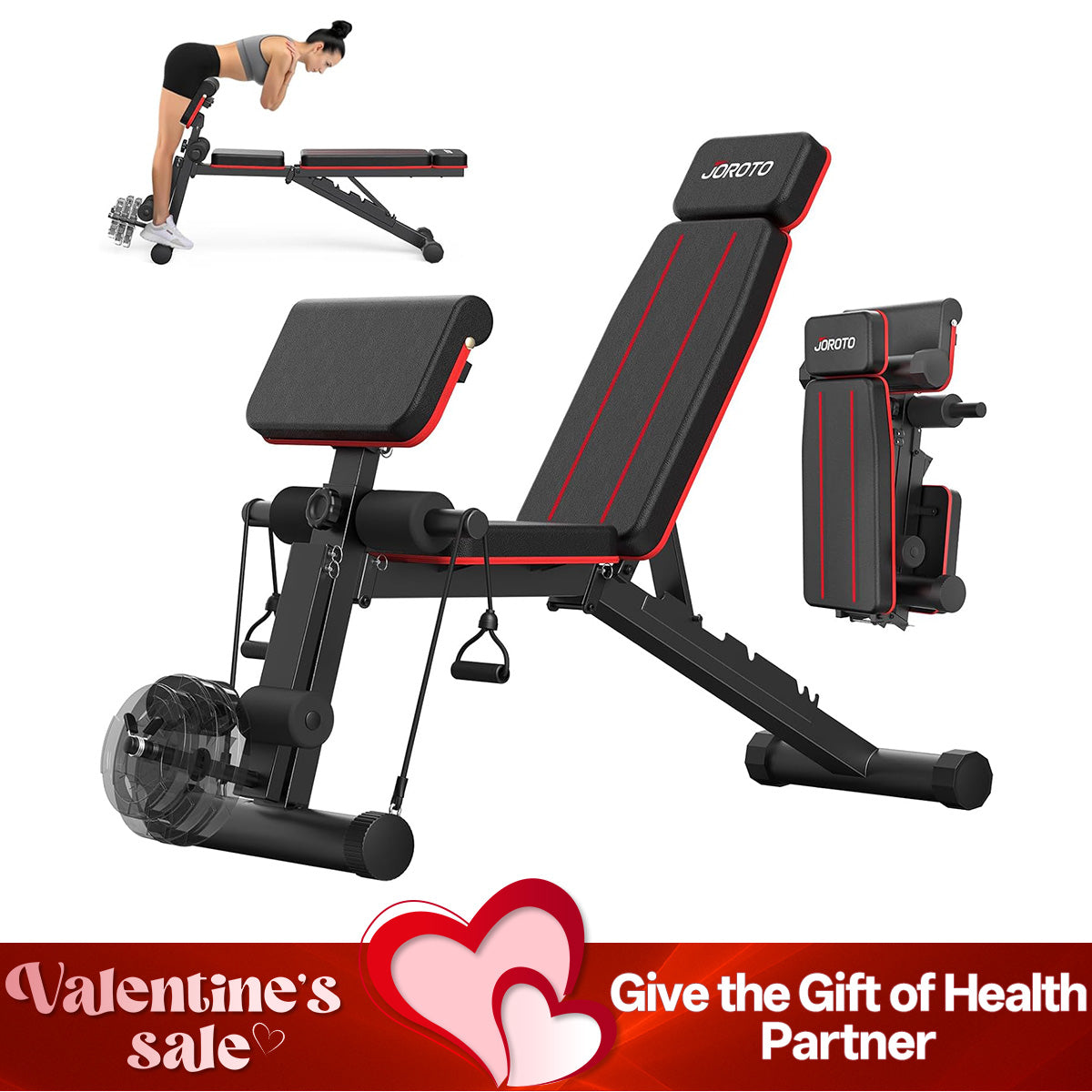 JOROTO MD55 Verstellbare Hantelbank