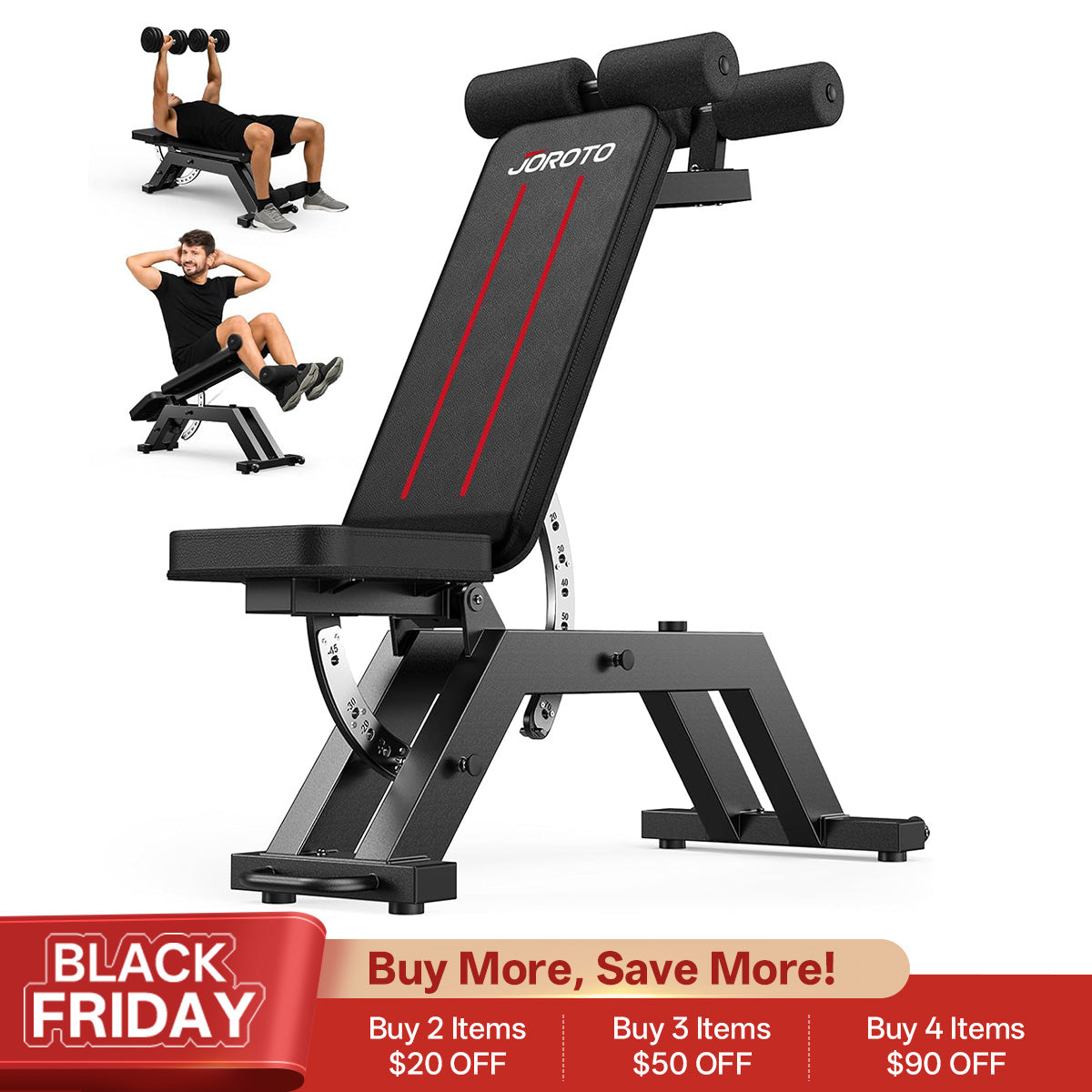 JOROTO MD70 Adjustable Weight Bench