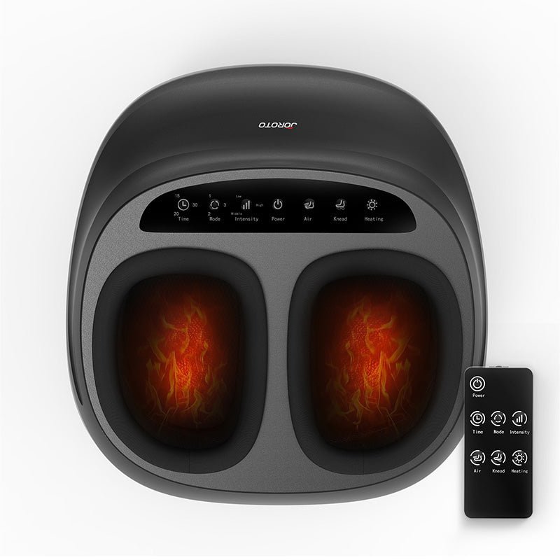 JFM3 Shiatsu Foot Massager: Heated Deep Kneading Relief with Wireless Remote & Multi - Massage Modes - Jorotofitness