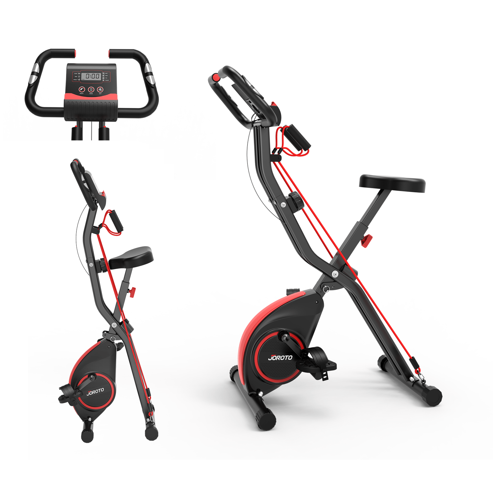 JOROTO Folding Exercise Bike – Compact, Versatile, and Built for Performance - Jorotofitness