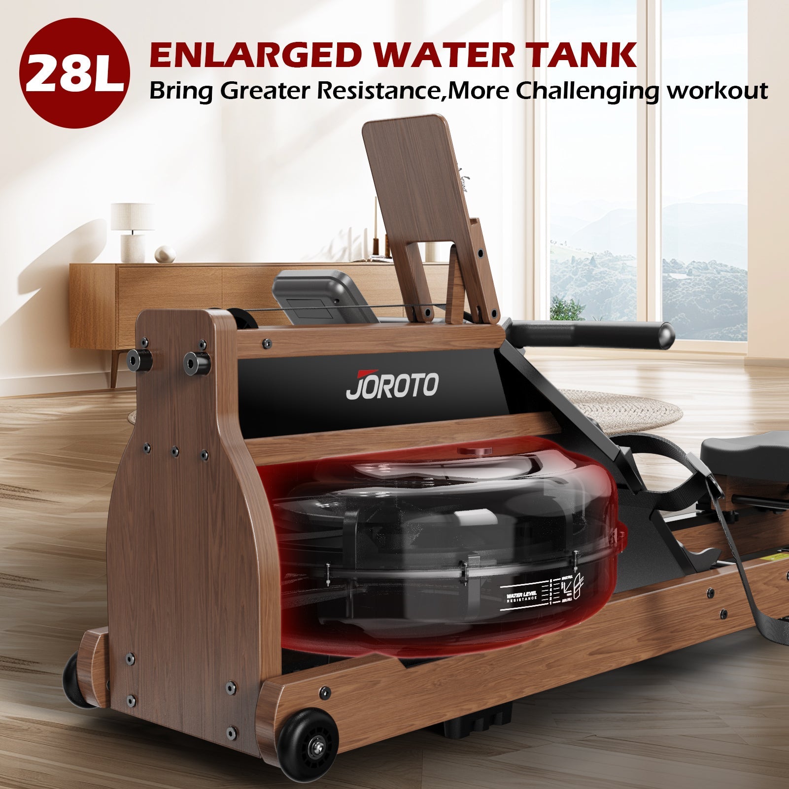 JOROTO MR380 - Luxury Experience Water Resistance Rowing Machine - Jorotofitness