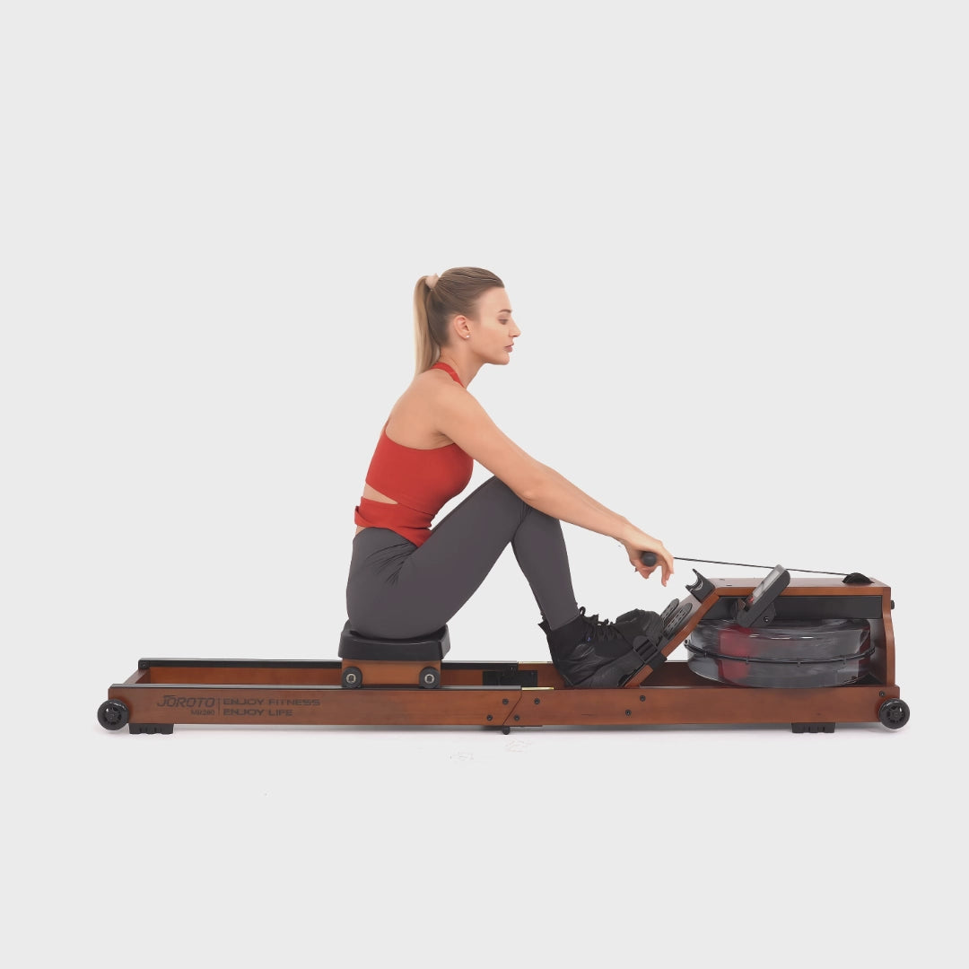 [Black Friday Deal] JOROTO MR280 Solid Oak Seated Water Rowing Machine