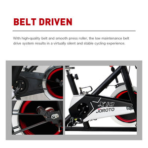 Indoor Cycling Spin Bike - JOROTO X1S Updated Belt Drive Version - jorotofitness