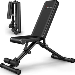 JOROTO MD35 Adjustable Weight Bench - Foldable 700 Pounds Load Strength Training Benches for Full Body Workout Bench Press ( With Fast Auto-lock Adjustments ) - jorotofitness