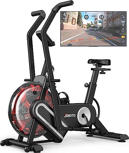 JOROTO Water Exercise Bike Stationary Upright Indoor Cycling Bike for Upper and Lower Body Workout Support Bluetooth, Heart Rate & IPad Holder - 330LBS Weight Capacity - jorotofitness