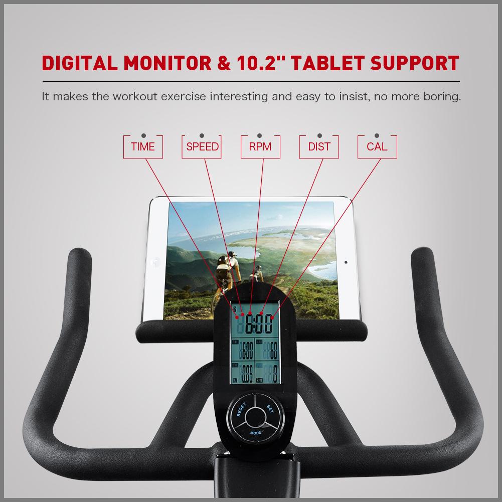 Shops monitor for spin bike